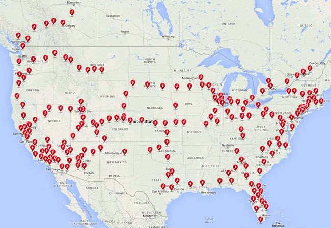 Tesla Solar Charging Stations