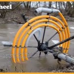 A Water Wheel Pump In Action