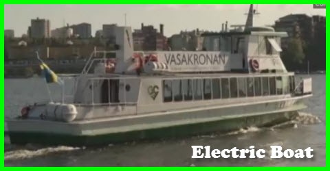 Electric powered boat