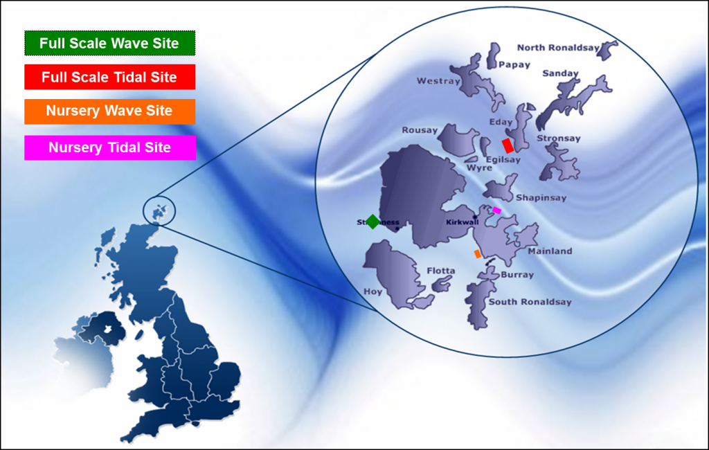 Nothern Scotland Tidal and wave sites