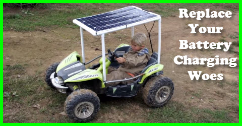 Solar Powered Kids Car