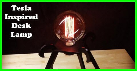 Tesla Inspired Desk Lamp